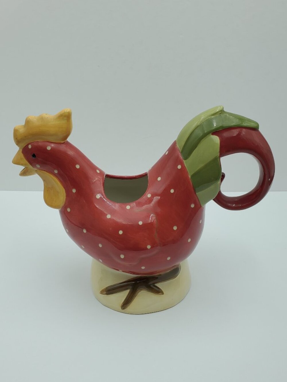 At Home America Worchester Rooster Collection Pitcher Rooster Shaped Pitcher